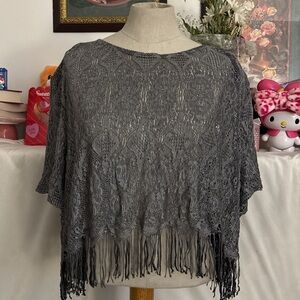 Lace poncho